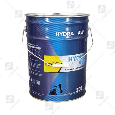 20 l leerer offener Metalleimer mit Blumendeckel